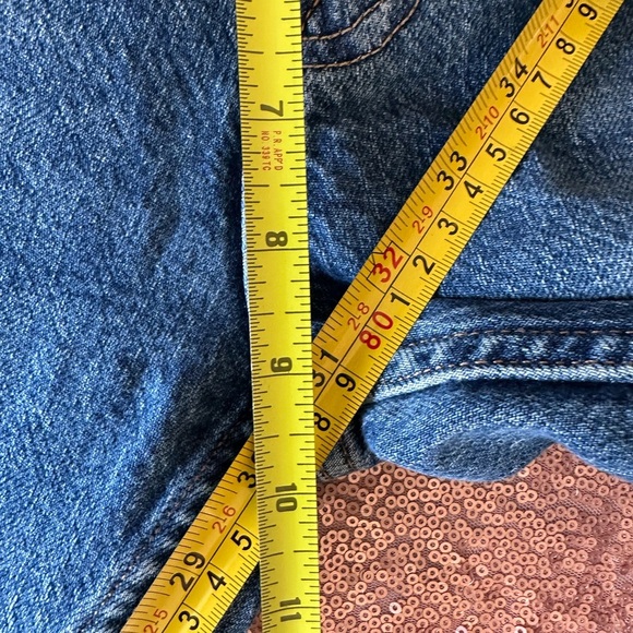 We The Free High Waisted Straight Leg Distressed Raw Hem Jeans Sz 26, - Picture 7 of 7